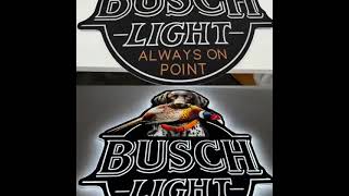 Busch Dog Pheasant LED Neon Sign [upl. by Estas]