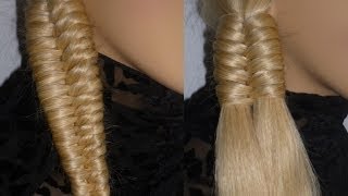 Einfache HINGUCKER Frisur für mittellange Haare selber machen SIDE Braid HairstyleTrenza hermoso [upl. by Dibri]