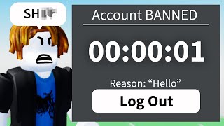 I tried getting BANNED on Roblox in 1 HOUR [upl. by Dinse]