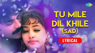 Tu Mile Dil Khile  Lyrical  Kumar Sanu  Alka Yagnik  Criminal [upl. by Ofelia]