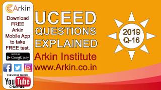 UCEED 2019 QUESTION 16 VIDEO EXPLANATION BY ARKIN Watch all videos and prepare for UCEEDNIDCEED [upl. by Anoynek]