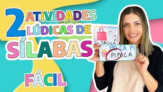 2 Ideias de Atividades Lúdicas Sílabas  Educação Infantil [upl. by Jaymie]