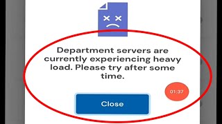 Umang Fix Department servers are currently experiencing heavy load Please try after some time [upl. by Auehsoj]