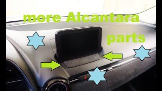 Project Mazda CX3  how i cover parts with alcantara [upl. by Frayne910]