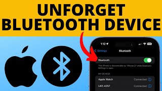 How to Unforget a Bluetooth Device on iPhone  Reconnect iPhone Bluetooth [upl. by Acyssej149]