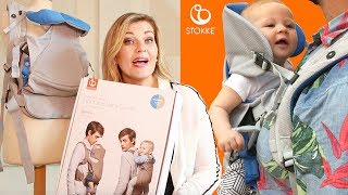 Stokke® MyCarrier™  UNBOX DEMO amp REVIEW  3 Position Baby Carrier [upl. by Echo250]