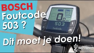 Zelf Errorcode 503 oplossen op je eBike [upl. by Aicirt93]