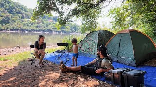 ACAMPAR NA BEIRA DO RIO  Tudo tranquilo até ANOITECER [upl. by Gar]