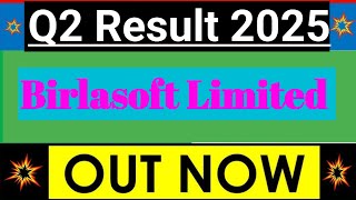 Birlasoft Limited Q2 2025 Financial Result  Birlasoft Birla Soft Q2 Result update [upl. by Melania]