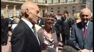 British acting legend Patrick Stewart knighted [upl. by Alene422]