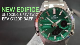 UNBOXING AND REVIEW CASIO EDIFICE EFVC120D3AEF [upl. by Kessia]