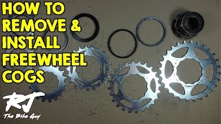 How To RemoveInstall Cogs On A Freewheel [upl. by Kling50]