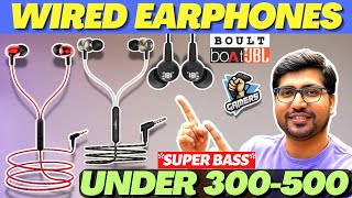 TOP 4🔥Best Wired Earphones 2024🔥Best Earphones Under 500 rs🔥Best Wired Earphones Under 500 [upl. by Ameluz]