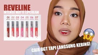 REVELINE INTENSE MATTE LIPCREAM REVIEW [upl. by Ancier]