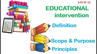 Principles of Educational Intervention  LD  SEND Awareness [upl. by Lilybel]