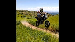 Supermoto with Street Tires goes Offroad KLX250SF Trail 4 Boise ID [upl. by Llyrrad]