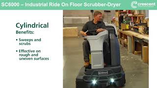 SC6000 Scrubber Dryer  Feature Cylindrical or Disc Option Available [upl. by Bonns]