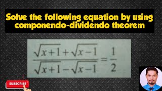 Unlock the Secret to Solving Equations with Componendo dividendo theorem [upl. by Yalcrab]