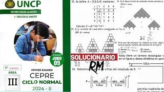 SOLUCIONARIO 1° EXAMEN CEPRE UNCP ÁREA IIIBCICLO NORMAL 2024 II 090624 [upl. by Decamp]