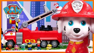 Marshall and Rubble Save the Science Fair  PAW Patrol Compilation  Toy Pretend Play for Kids [upl. by Anivlek]