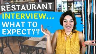 Waiter Interview What To Expect In Your Restaurant Interview  Restaurant Server Training [upl. by Reeve]