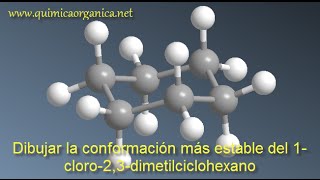 Conformación más estable del ciclohexano [upl. by Leahcimnaj]