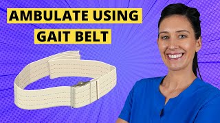 Ambulate with a Gait Belt CNA Skill [upl. by Lehplar]