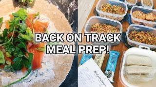 Meal Prep With Me  Koolhydraatarme Kwarkbollen Zalm Wraps amp Fried Rice [upl. by Ahsratan]