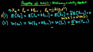 Moving Average processes  Stationary and Weakly Dependent [upl. by Ettinger]