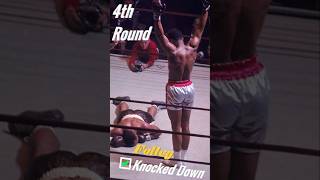 4th round Knockdown  Muhammad Ali vs Zora Folley [upl. by Skolnik]