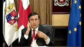 Why Saakashvili eats his tie [upl. by Ylla]