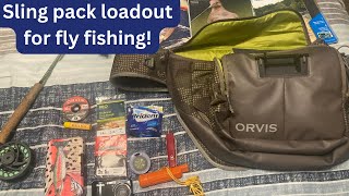 What is inside my sling pack What I pack for a fly fishing trip [upl. by Daughtry]