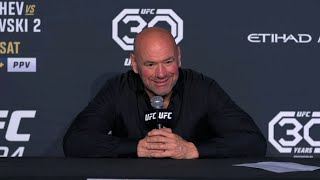 Dana White PostFight Press Conference  UFC 294 [upl. by Denoting565]