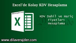 Excel Dersleri  Kolay KDV Hesaplama [upl. by Nimajneb298]