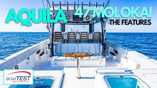 Aquila 47 Molokai Power Catamaran 2024 The Features  BoatTEST [upl. by Waverly852]