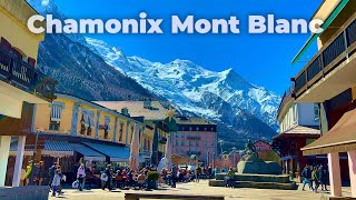 Chamonix Mont Blanc French Alps  Walking tour 4K [upl. by Narhem371]