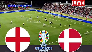 LIVE  Dänemark gegen England  UEFA Euro 2024  Spiel heute live  gameplay pes21 [upl. by Jet628]