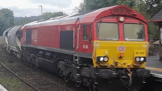 66244 storms pass Bodmin Parkway working China Clay waggons to Exeter Riverside [upl. by Oler]