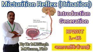 Micturition Reflex  Introduction amp Generation  Human Anatomy PhysiologyII  BP201T  L46 [upl. by Trebbor473]