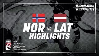 Game Highlights Norway vs Latvia May 5 2018  IIHFWorlds 2018 [upl. by Danila]