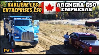 SABLIÈRE ARENERA en Canadá caleñosencanada camion drone trokas dronne canada colombia [upl. by Novj127]