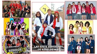 Las siete versiones de REBELDE WAY en el mundo [upl. by Attiuqehs19]