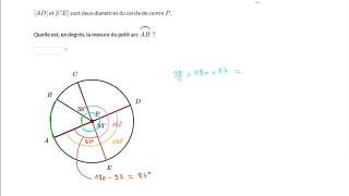 Déterminer la mesure dun arc de cercle [upl. by Harri]