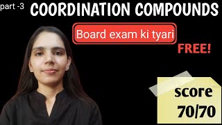 Coordination chemistry  Class 12 chemistry  board exam  neet  jee  cuet [upl. by Aneetsirhc545]