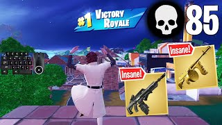 85 Elimination Solo Squads Gameplay quotBuild  Zero Buildquot Wins Fortnite Chapter 4 Season 4 [upl. by Yeslah]