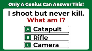 CAN YOU ANSWER THESE 30 TRICKY RIDDLES  ONLY A GENIUS CAN PASS THIS Riddles Quiz  Part 5 [upl. by Lise]