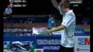 Peter Gade Vs Shoji Sato [upl. by Timothea72]