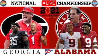 Georgia Bulldogs vs Alabama Crimson Tide National Title 2021 Live NCAA Game [upl. by Vaenfila]