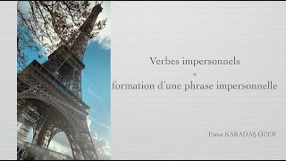 Verbes impersonnels  formation d’une phrase impersonnelle [upl. by Plato]