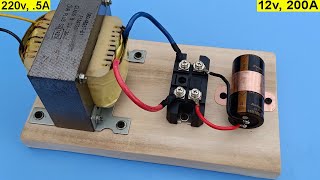 12V 200A DC from 220v  Powerful Battery Charger 12V How to Make 12v Battery Charger [upl. by Vogele179]